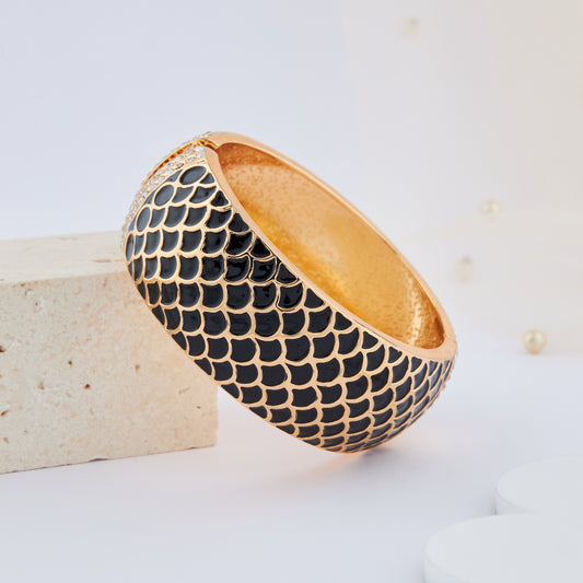 Midnight Luxe Gold & Black Bracelet