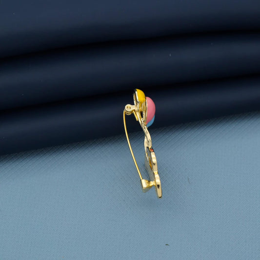 Gold-Tone Car & Balloon Brooch Pin by GC Premium Jewellery