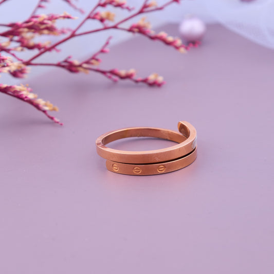 Rose Gold Bar Ring