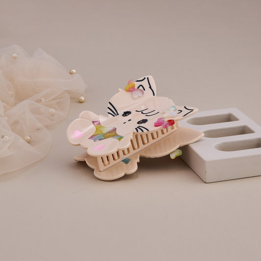 Floral Hello Kitty Hair Claw Clip