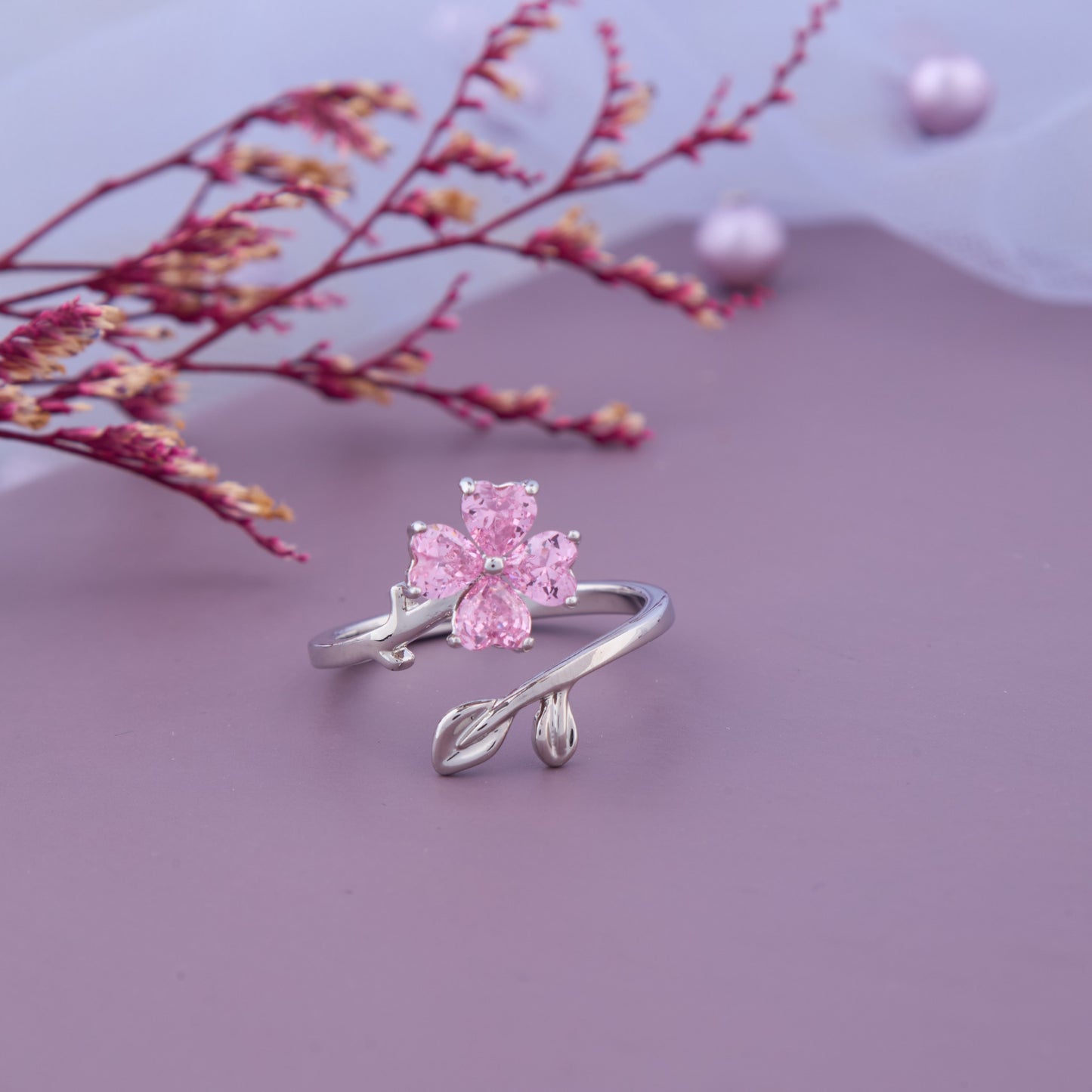 Pink Blossom Ring