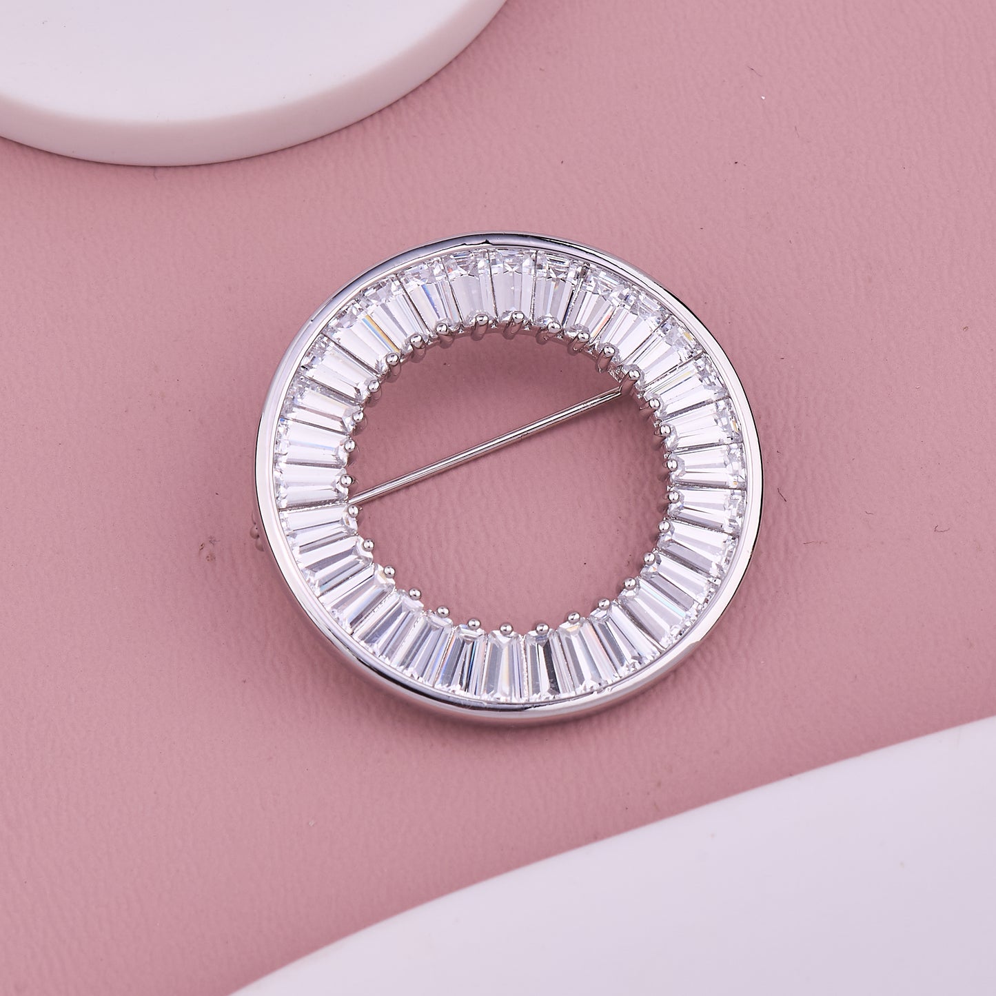 Silver Halo Brooch