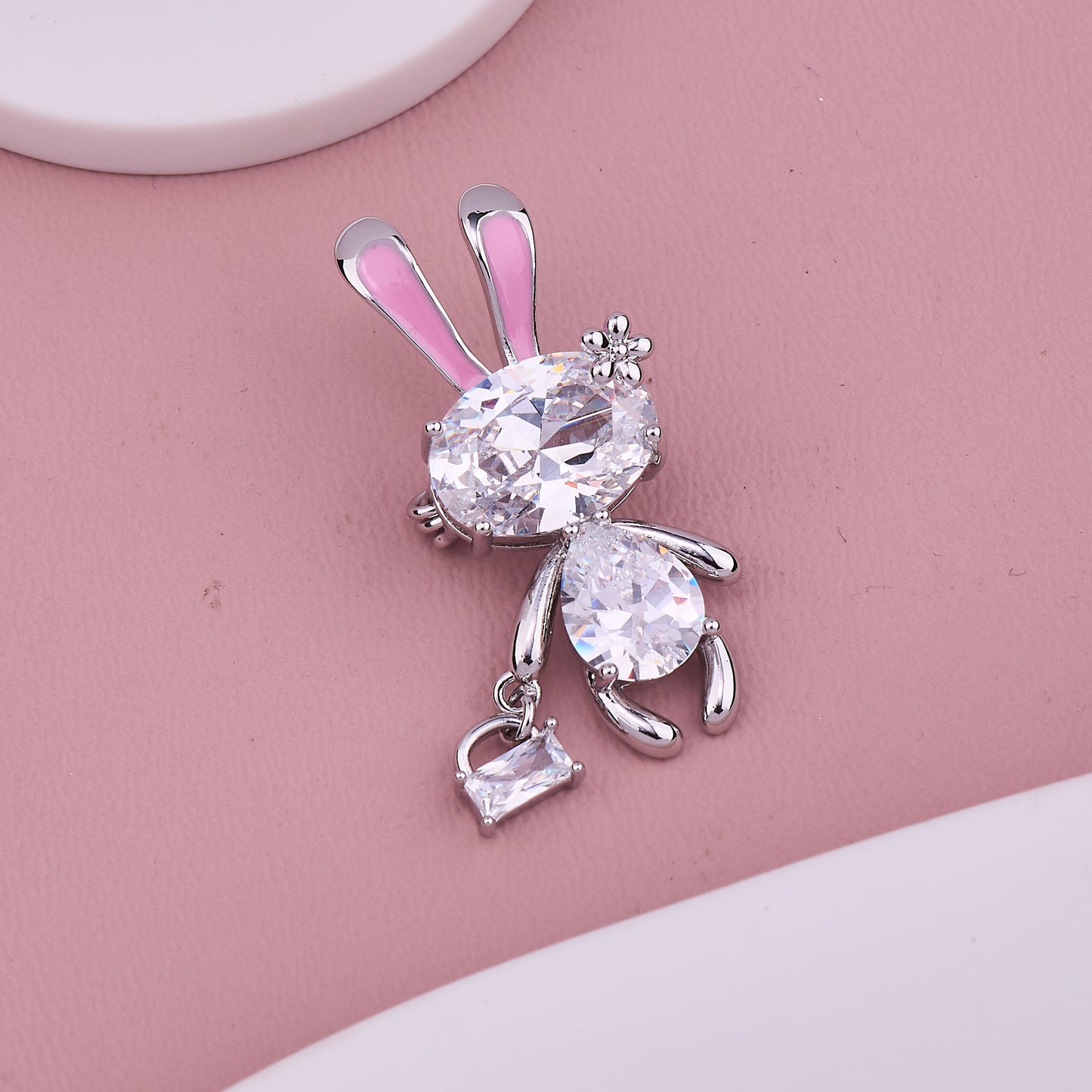 Glam Bunny Sparkle Brooch