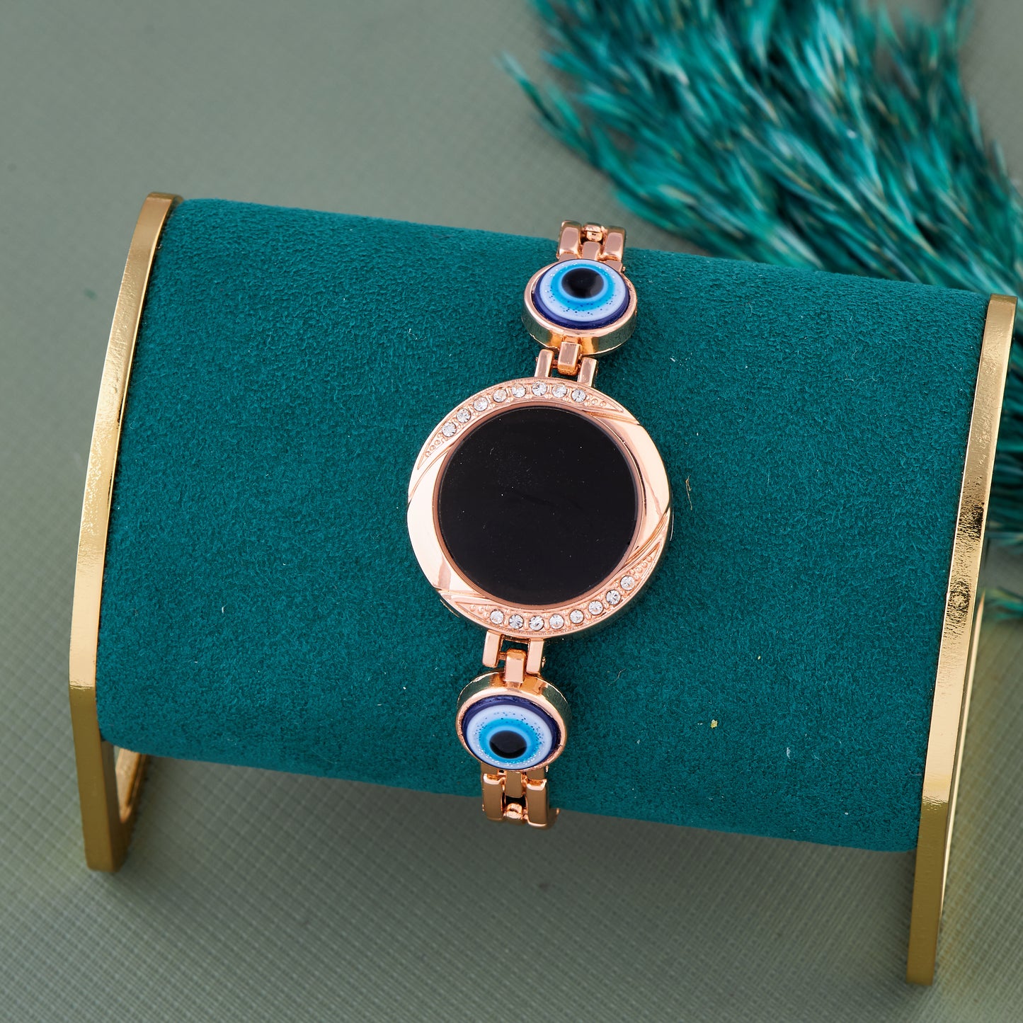 Evil Eye Rose Gold Elegant Rose Gold Digital Watch