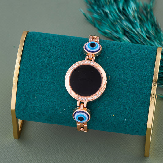 Evil Eye Rose Gold Elegant Rose Gold Digital Watch
