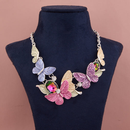 Necklace with Delicate Butterfly Designs