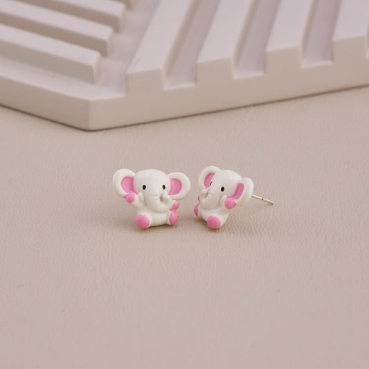 Cute Elephant Stud Earrings