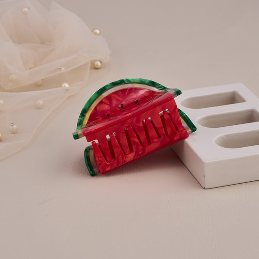 Watermelon Slice Hair Claw Clip
