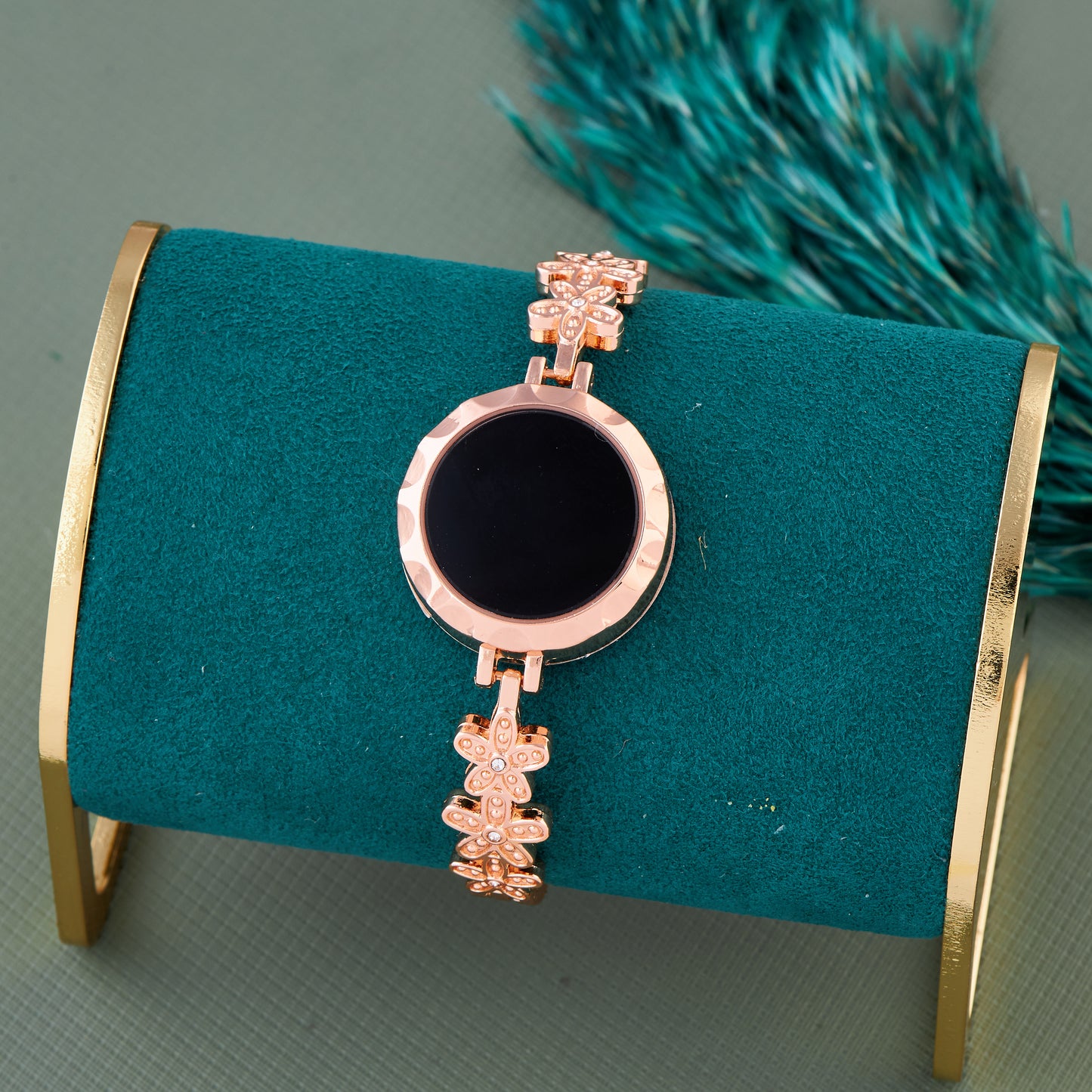 Rose Gold Stylish Digital Watch with Handmade Appeal