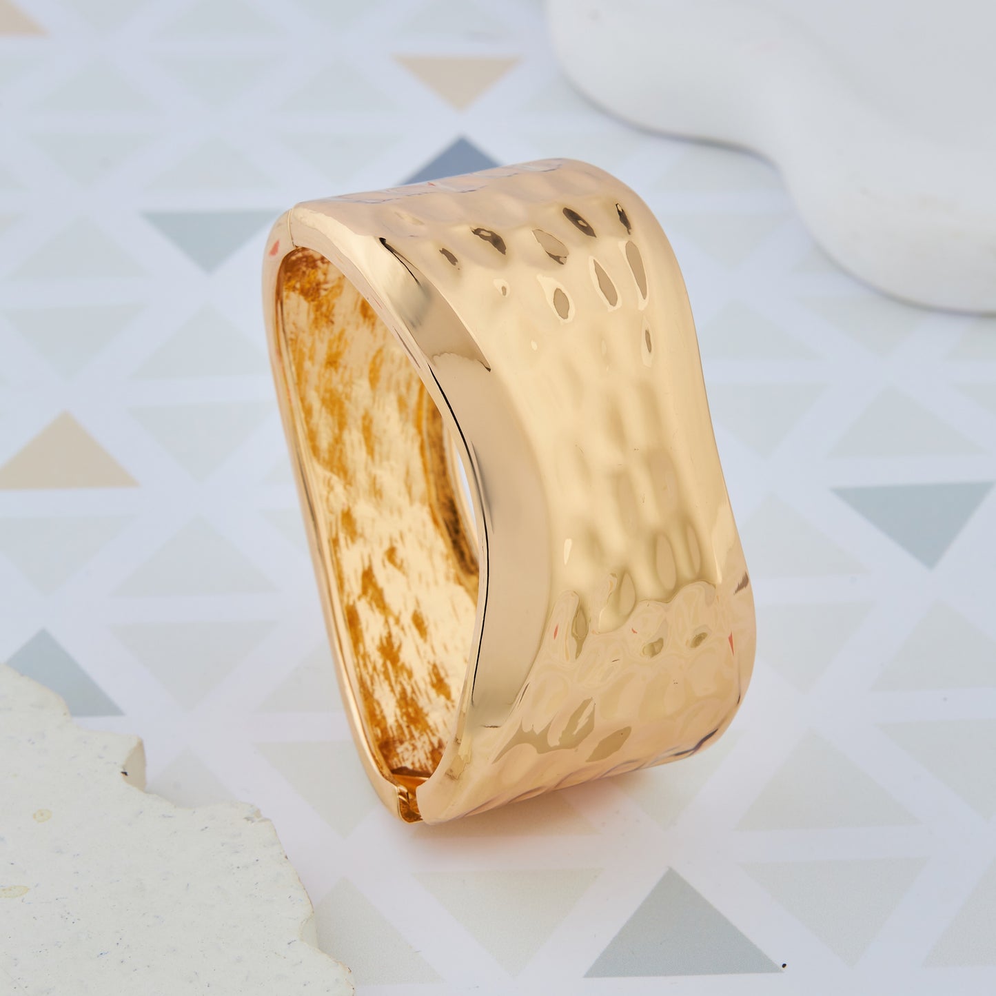 Ceramic Charm Gold Bracelet
