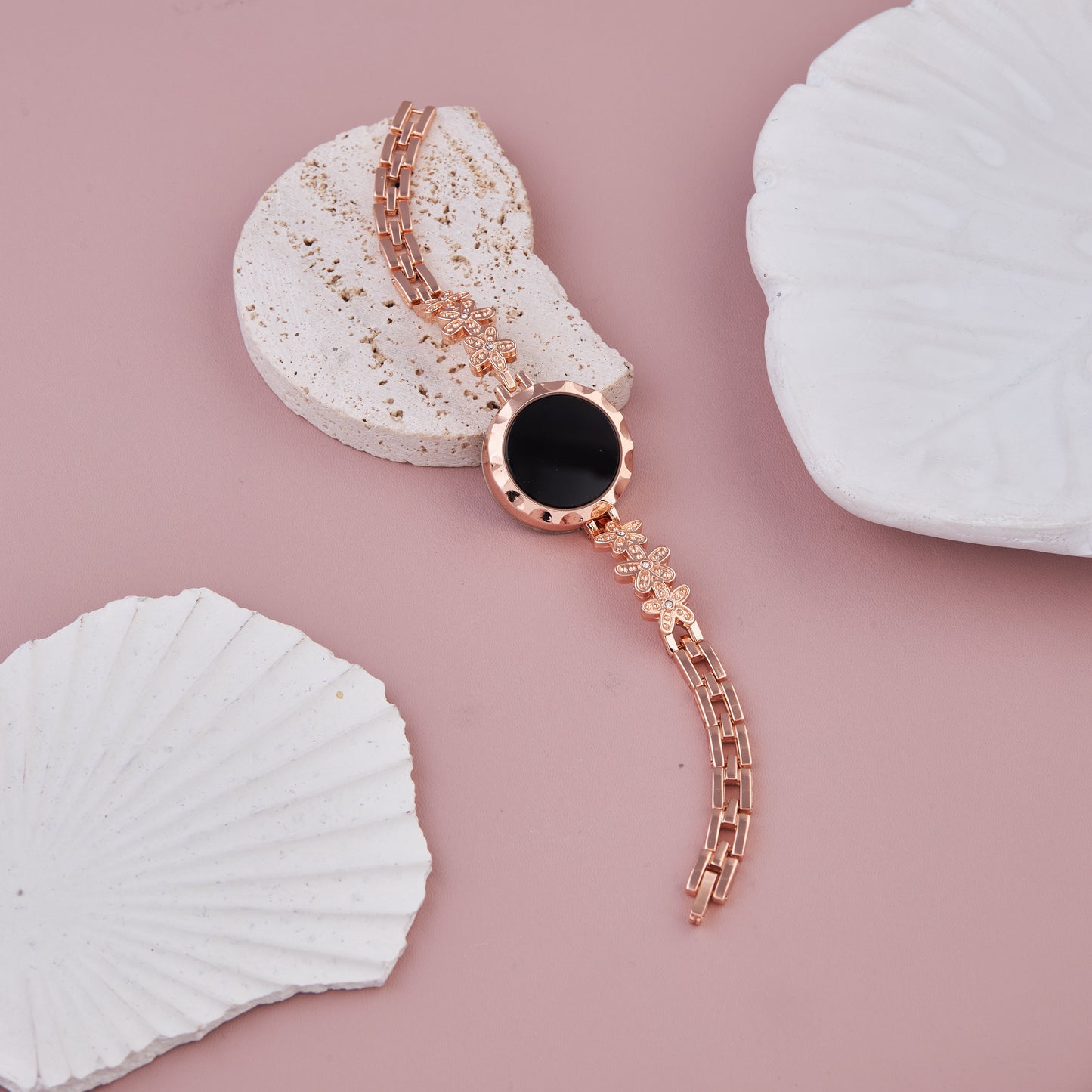 Rose Gold Stylish Digital Watch with Handmade Appeal