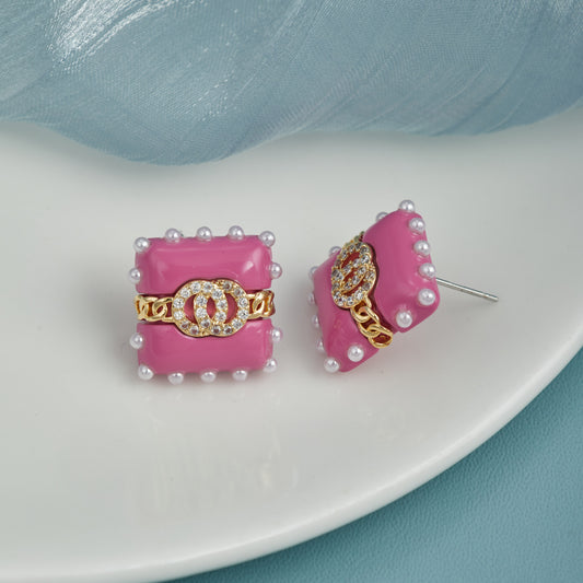 Artistic Soft-Colored Earrings with Fashion & Food-Inspired Display