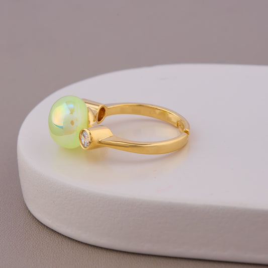Glow Pearl Gold Ring