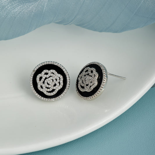 Circular Earrings with Elegant Simplicity