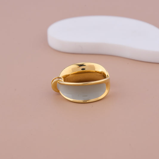 Golden Bow Statement Ring