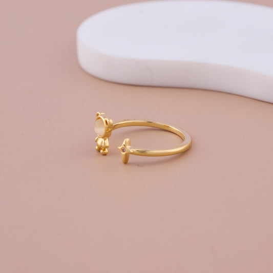 Teddy Bear Charm Ring