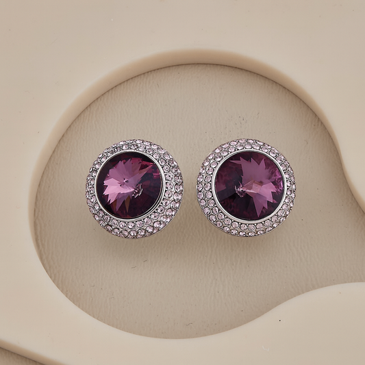 Amethyst Glow Studs