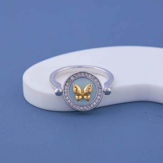 Golden butterfly centerpiece