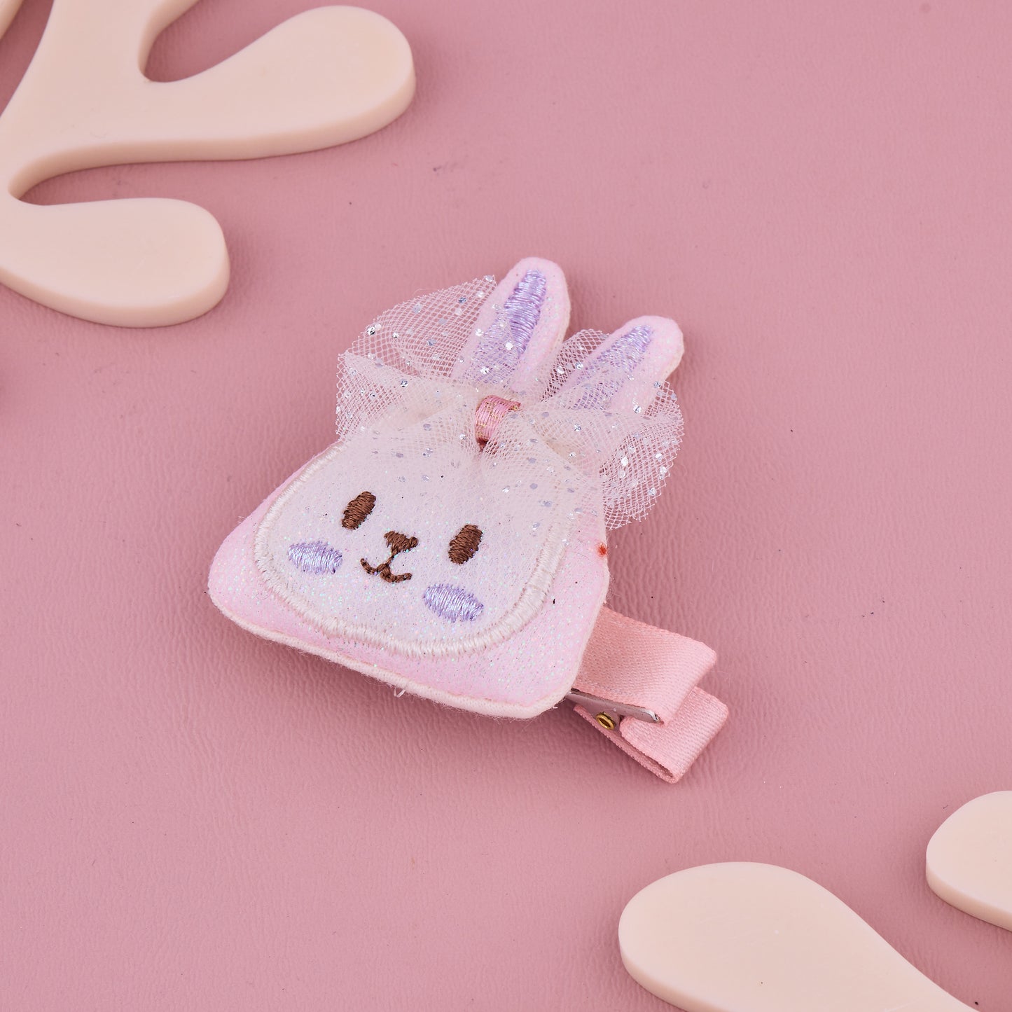 Glitter Bunny Hair Clip