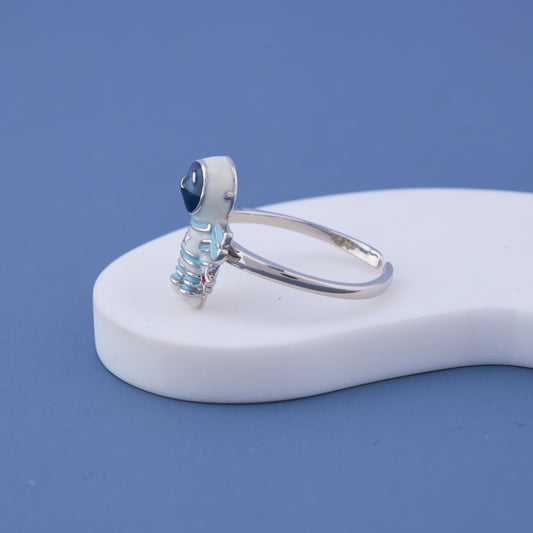 Silver-toned adjustable band