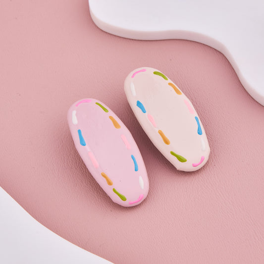 Sweet Donut Sprinkle Hair Clips