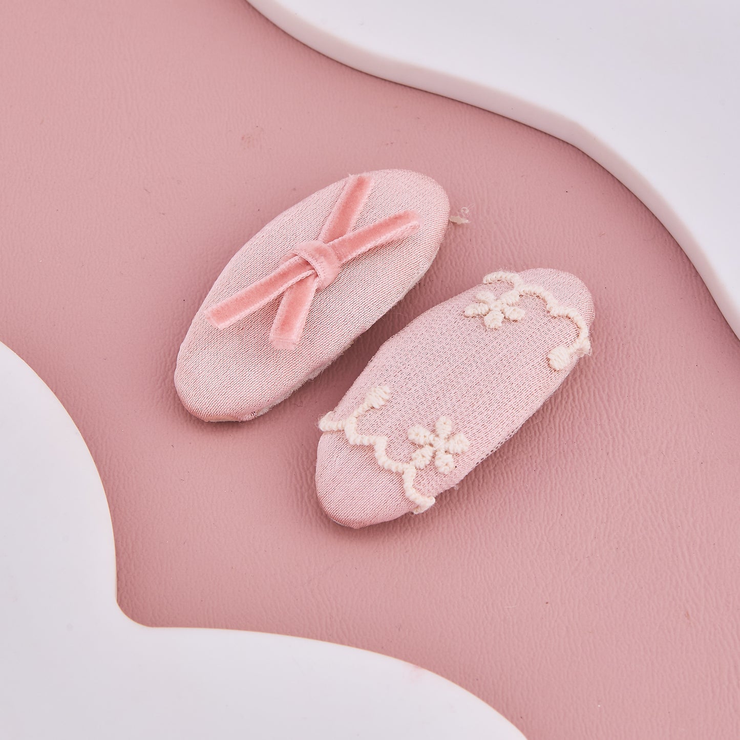 Soft Pink Baby Clips