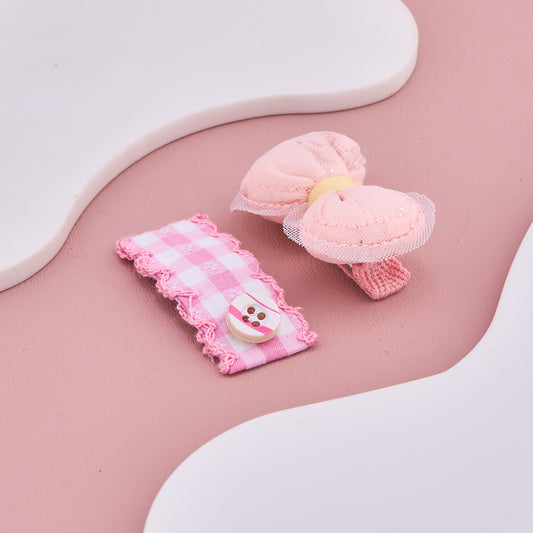 Pink Bow Baby Clips