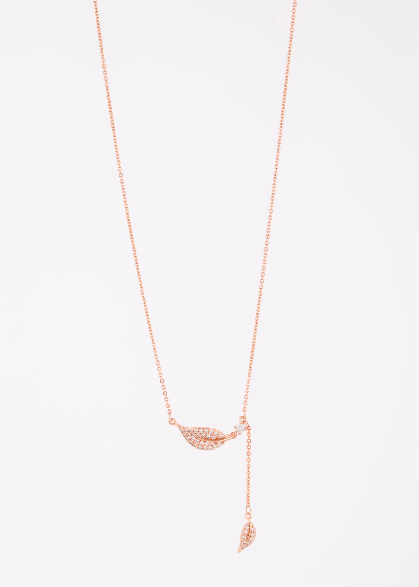 Rose Gold-Plated American Diamond Chain for Women