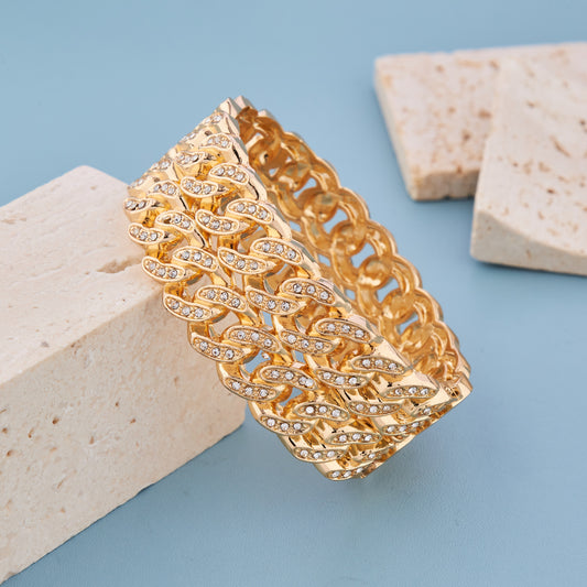 Luxe Spark Gold Diamond Bracelet