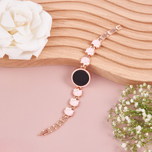 Rose Gold Kitty Pink Digital Watch
