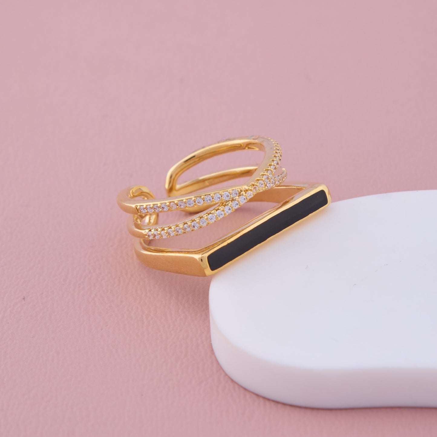 Regal Spark Diamond Gold Ring