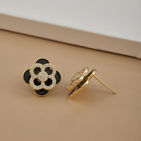 Elegant Diamond Gemstone Earrings