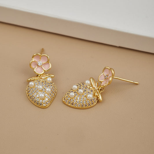 Floral Pearl Elegance Earrings