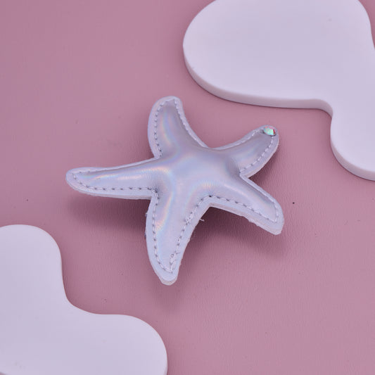 Silver Starfish Baby Hair Clip