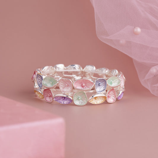 Multicolor Meenakari Silver-Tone Bracelet for Women