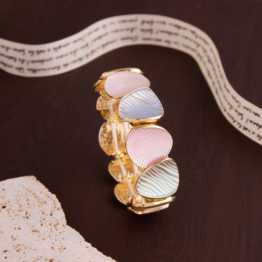 Elegant Gold Meenakari Bracelet for Women