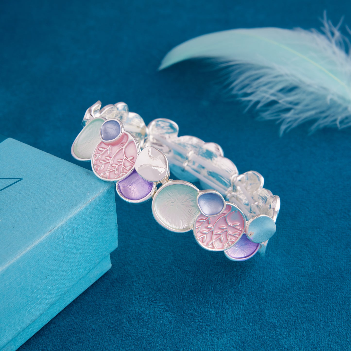 Colorful Stone & Bead Bracelet for Women