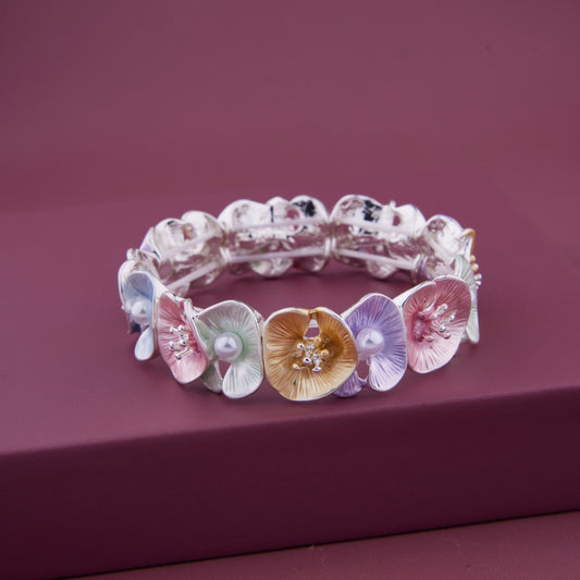 Pearl & Crystal Bling Bracelet for Women