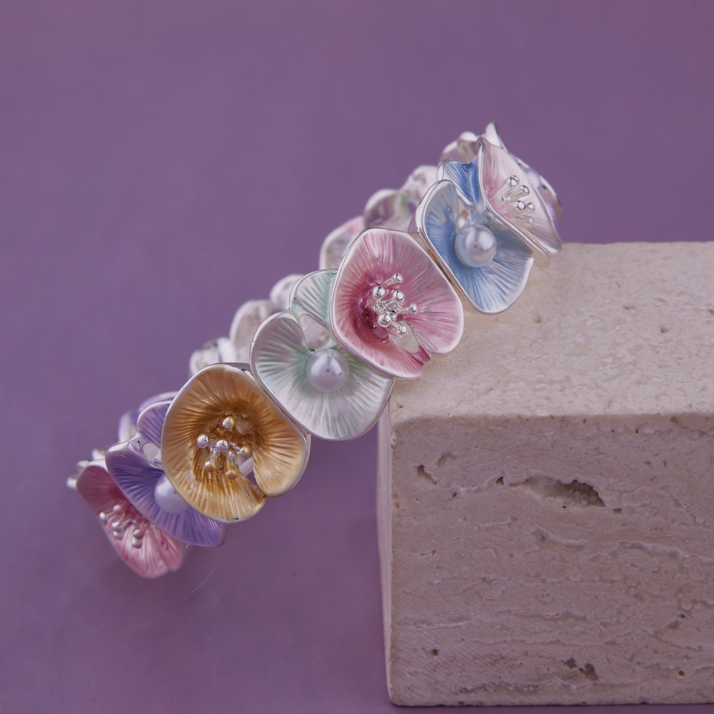 Pearl & Crystal Bling Bracelet for Women
