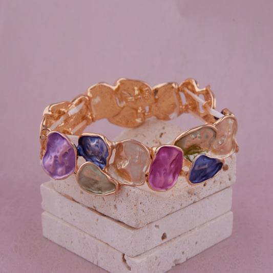 Purple Crystal Bracelet for Women Elegant Body Jewelry