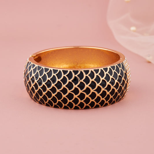 Midnight Luxe Gold & Black Bracelet