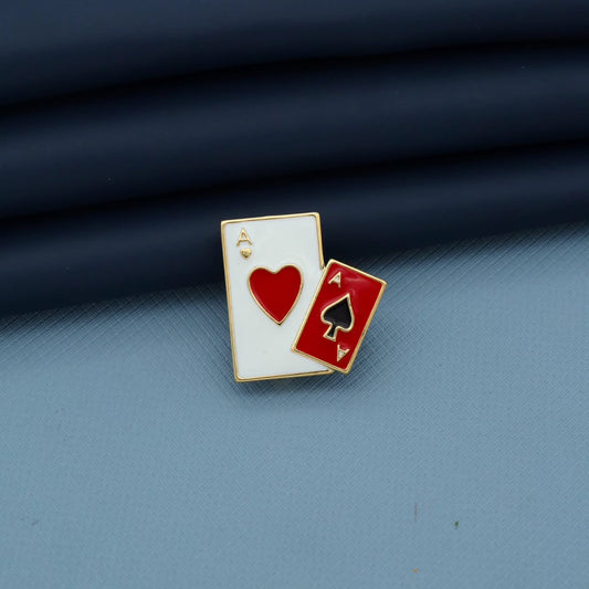 Ace Playing Card Brooch Pin by GC Premium Jewellery
