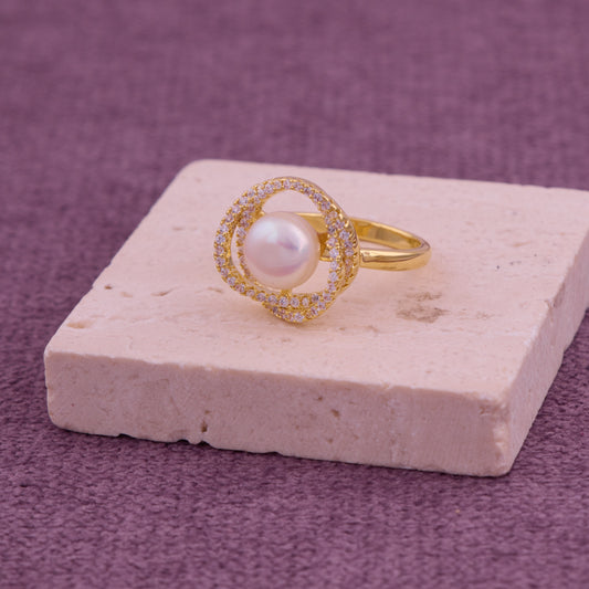 Golden Pearl Essence Ring