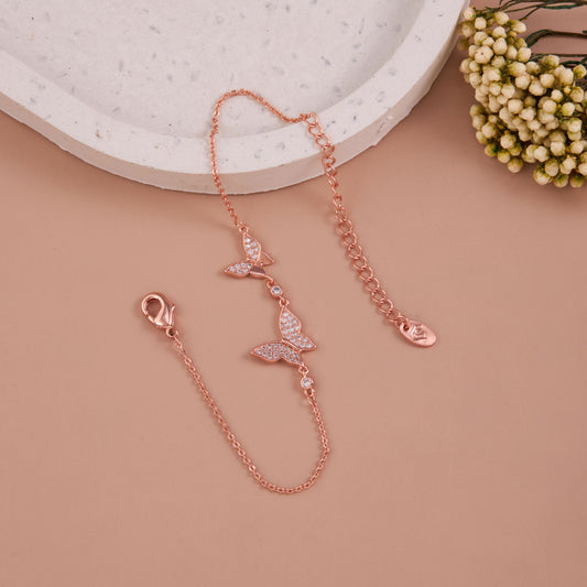 Gold Butterfly Bracelet for Chic Elegance