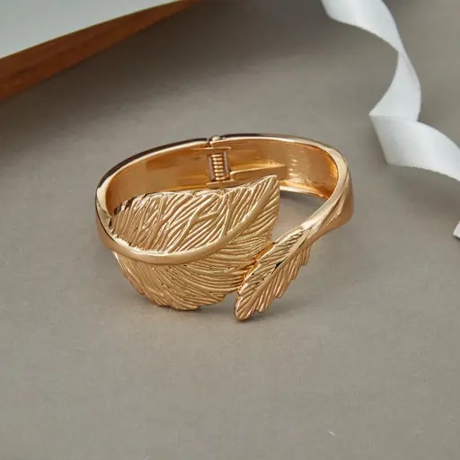 Golden Leaf Whisper Bracelet