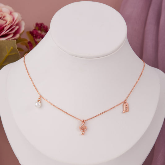Melody-Inspired Pearl & Charm Necklace