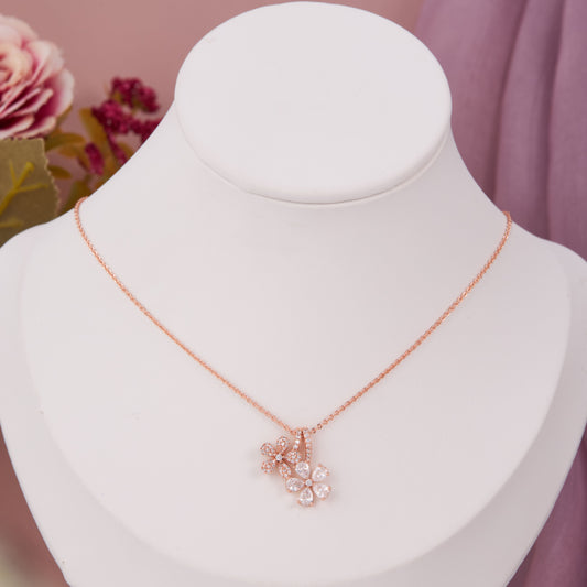 Blossom Charm Floral Pendant Necklace