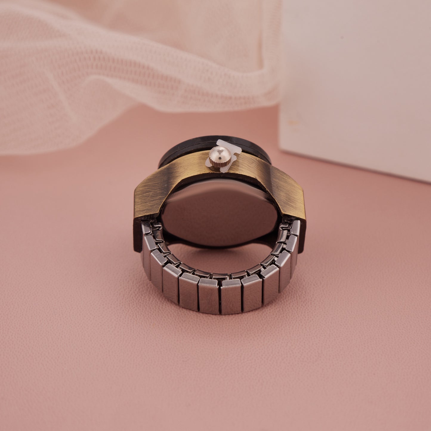 Vintage Bronze Rotating Cover Ring Watch for Women – GC Premium Jewellery