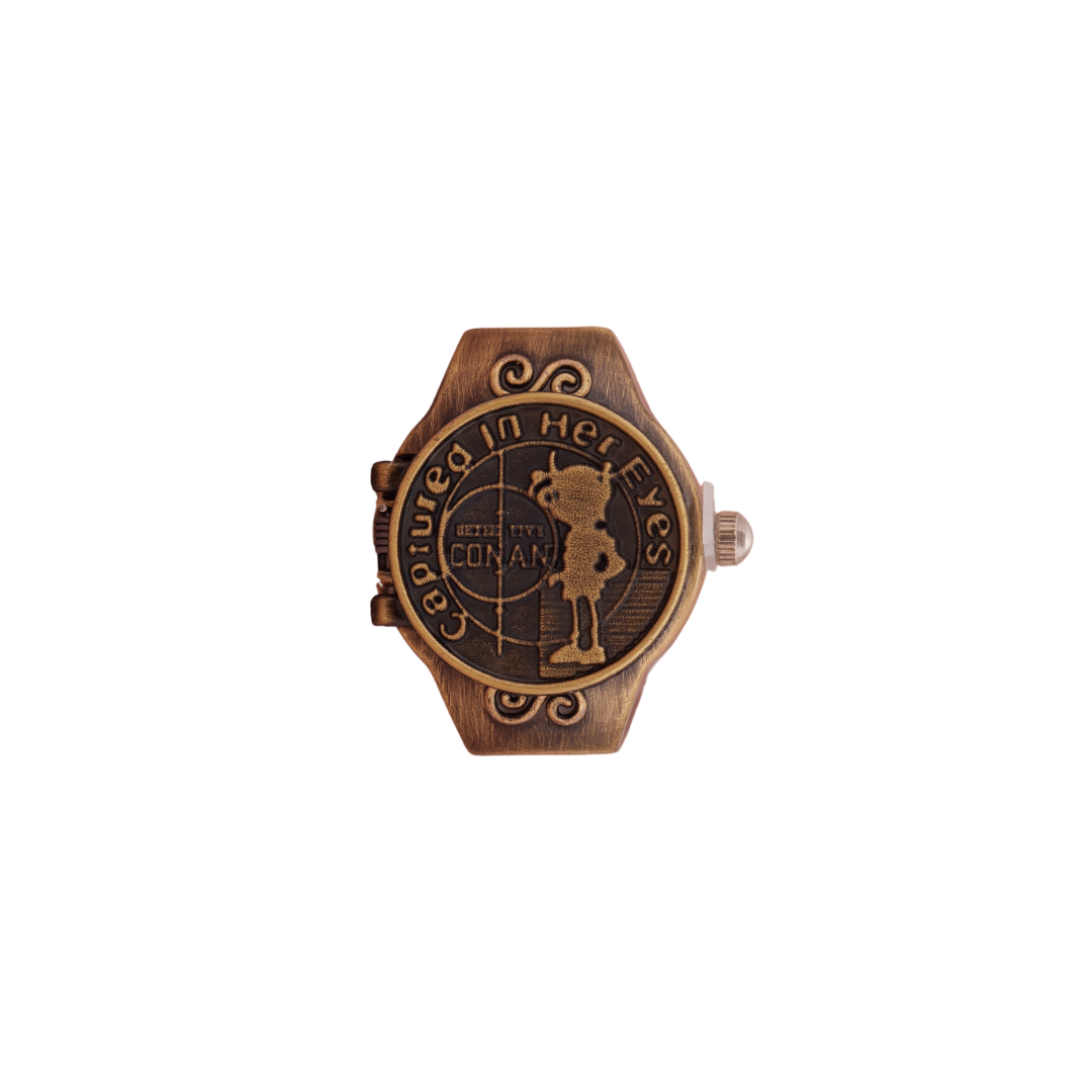 Vintage Bronze Rotating Cover Ring Watch for Women – GC Premium Jewellery