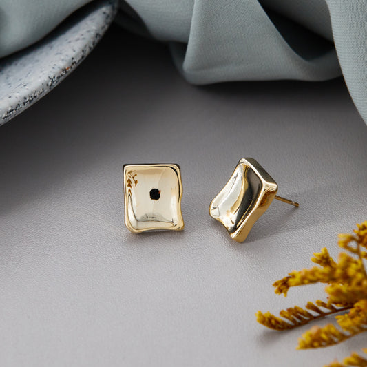 Intricately Designed Gold Earrings